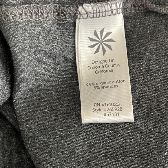 Athleta Size XXS Charcoal Gray Long Sleeve SUNBURST Dress Stretch - Picture 10 of 10